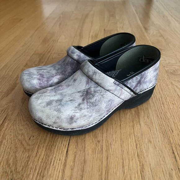 Dansko XP 2.0 Slate Marbled Nubuck Slip-Resistant Clogs Women's Size EU 40 US 10 - Picture 1 of 10